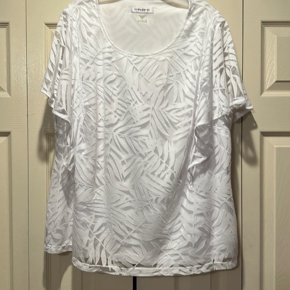 Allison Daley plus size women’s top size 3X in white